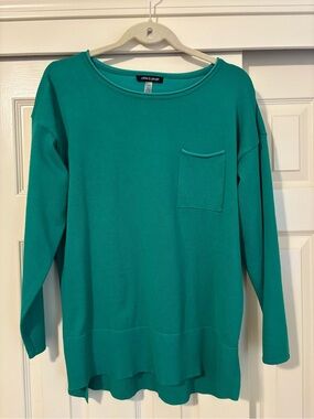 Cable & Gauge Emerald Gree Long Sleeve Pocket Pullover size Latge